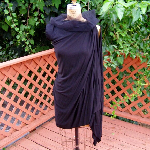 NEW RARE size 6 Rick Owens Asymmetrical dress - Picture 1 of 14